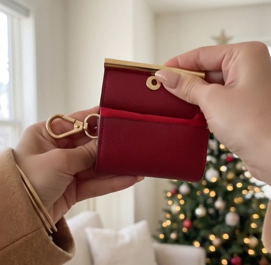 The keychain flap open